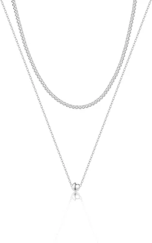Collares en capas para mujer, chapados en plata, delicada cuerda torcida de serpiente, delicado collar en capas, gargantilla de diferentes