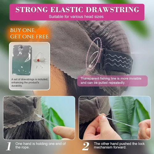Miniatura 9 de Aaliweya Pelucas de cabello humano ondulado 360 HD con encaje frontal completo, correa oculta, densidad 200, cordón frontal 360, sin pegamento