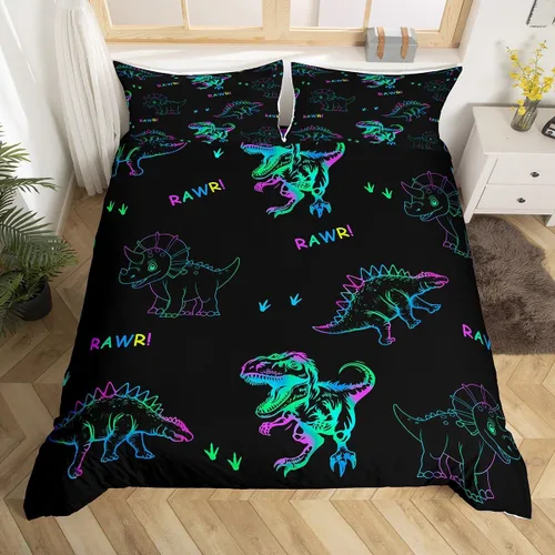 Miniatura 23 de Juego de funda de edredón de elefante bohemio para niños, tamaño individual, juego de ropa de cama de mandala bohemio de 2 piezas para decoración