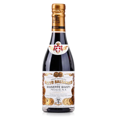 Giusti Vinagre balsámico de Módena IGP – Aceto Balsamico di Modena gourmet italiano de cuerpo completo para ensaladas, adobos, queso y más – 2