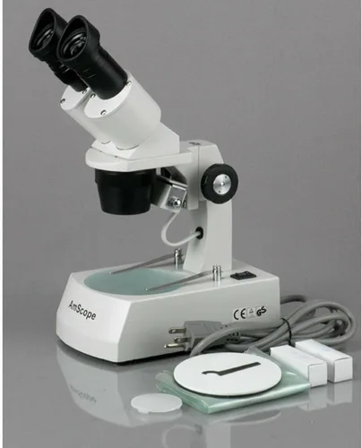 Miniatura 4 de AmScope Microscopio estéreo binocular montado hacia adelante SE305R-AZ, oculares WF10x y WF20x, aumento 10X/20X/30X/60X, objetivos 1X y 3X, fuente