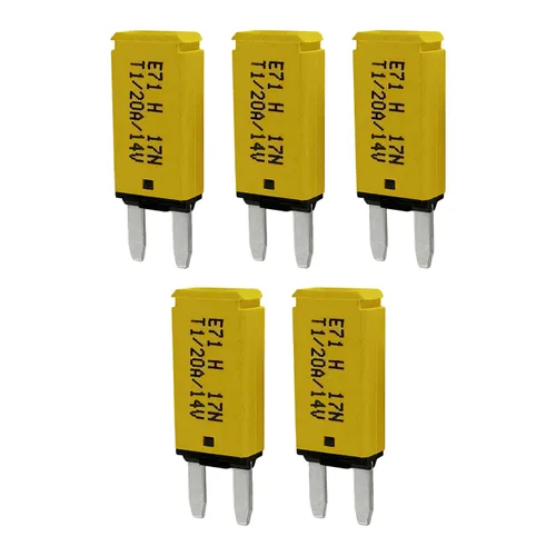 Miniatura 20 de Mini ATM Auto Reinicio 5 Amperios Disyuntor de Circuito Fusible para Protección de Batería de Audio Automotriz Marina RV Coche Camión (T1) Reinicio