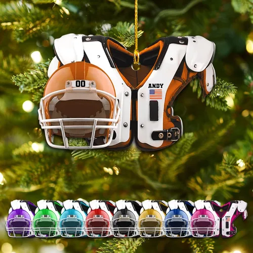 Miniatura 9 de Adorno de fútbol personalizado, para jugadores de fútbol, entrenadores, fanáticos, niños y adultos, decoración deportiva única de vacaciones