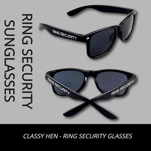 Miniatura 3 de Gafas de sol de seguridad con anillo para niños, auricular de agente (gafas de seguridad de anillo + auricular)
