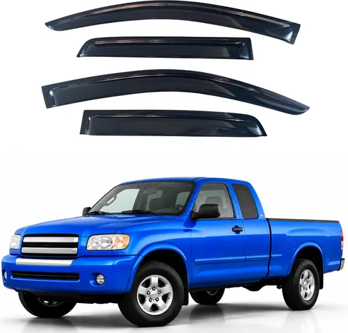 Miniatura 264 de IG - Visera para ventana para Ford Bronco y F150-F350 1980-1996, deflector lateral tipo cinta adhesiva, resistente, contra lluvia y viento