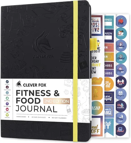 Miniatura 14 de Clever Fox Diario de fitness & Food – Planificador de nutrición y entrenamiento para mujeres y hombres – Libro de registro de ejercicio de dieta