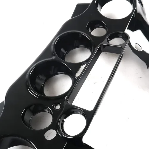 Miniatura 6 de Carenado interior negro brillante Batwing delantero compatible con Harley Harley Davidson Touring Street Glide Electra Glide FLHT Ultra Classic