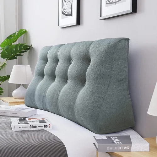 Miniatura 7 de Almohada de cuña elevada para cabecero de cama individual, cojín de apoyo para sentarse en la cama, respaldo de cama, almohada de lectura para sofá