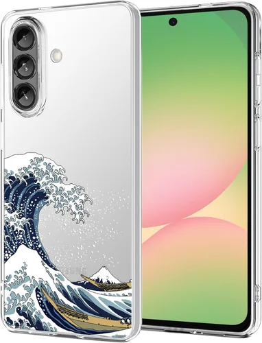 Miniatura 11 de Unov Funda diseñada para Galaxy A32 5G, funda transparente con [patrón antideslizante en relieve], protección delgada a prueba de golpes