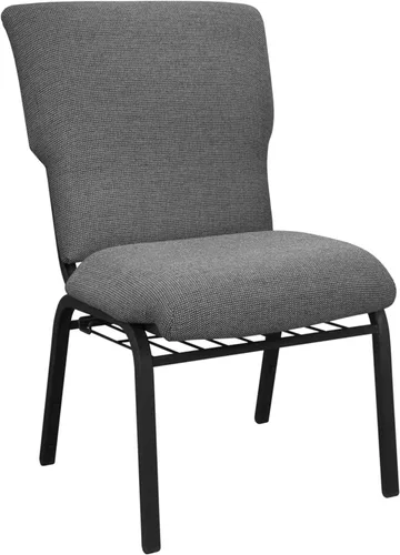 Flash Furniture Advantage - Silla de iglesia con descuento de mármol negro, 21 pulgadas de ancho