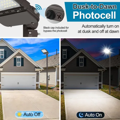 Miniatura 3 de Luces LED de estacionamiento de 240 W para exteriores, luces LED de poste con ajustador deslizante, 150 lm/W 5000 K 100-277 V IP65, luz comercial