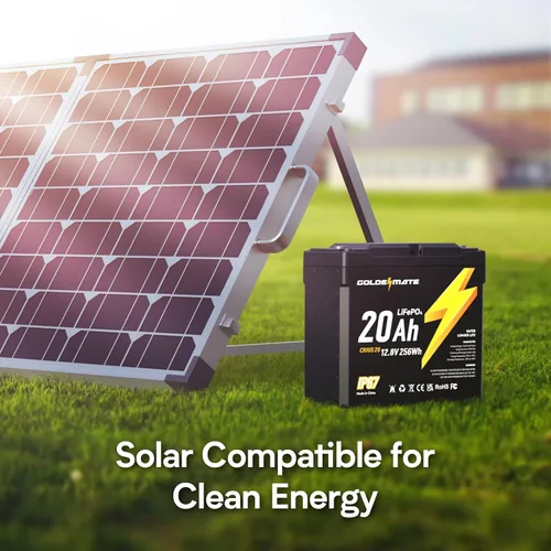 Miniatura 8 de GOLDENMATE Batería LiFePO4 de 12V 20Ah, impermeable IP67, batería de litio de 12V con más de 5000 ciclos profundos, BMS incorporado, celda