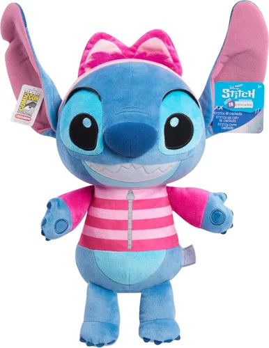 Miniatura 4 de Just Play Disney100 Years of Wonder Stitch as Cheshire Cat - Animal de peluche grande, juguetes para niños a partir de 2 años