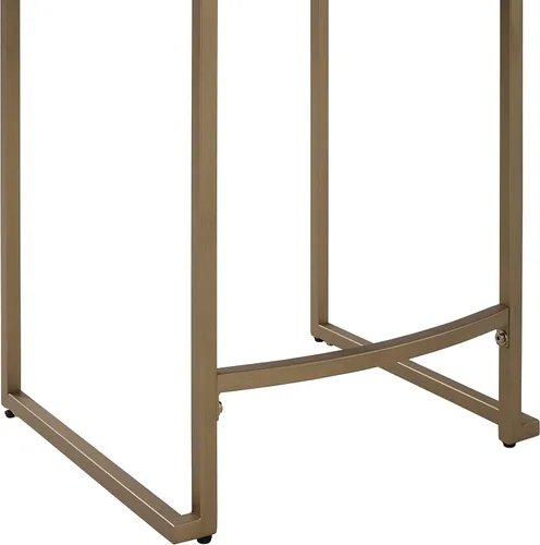 Miniatura 7 de Crosley Furniture Harlowe - Juego de 2 taburetes de bar tapizados con altura de mostrador, cocina y comedor, crema y dorado