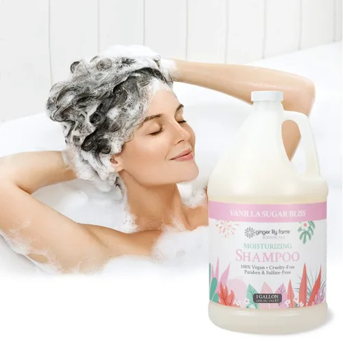 Miniatura 5 de Ginger Lily Farms Botanicals - Champú hidratante para todo tipo de cabello, 100% vegano y libre de crueldad, felicidad de azúcar de vainilla