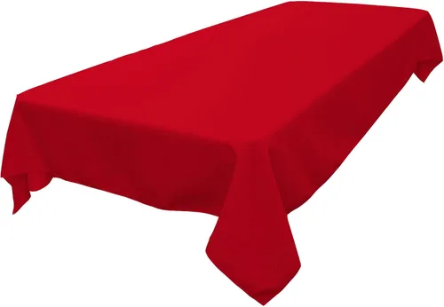 Miniatura 185 de LA Linen Mantel rectangular lavable de popelín de poliéster, resistente a las manchas y a las arrugas, cubierta de mesa 60x84, mantel de tela