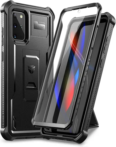 Miniatura 8 de Dexnor Funda para Samsung Galaxy S20+ Plus 5G, [Protector de pantalla y soporte integrados] Protección de grado militar resistente a prueba de Verde