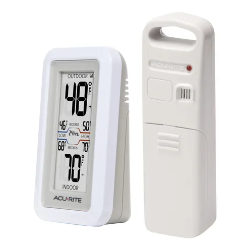 Miniatura 2 de AcuRite 0 termómetro digital con temperatura exterior e