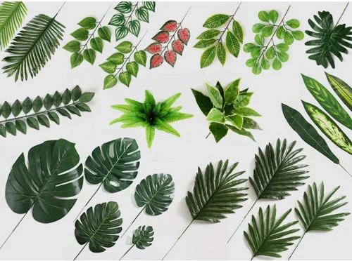 Miniatura 6 de Joleully- 100 varillas de plástico con diseño floral, varillas de flores artificiales, alambre de flores verdes, ideal para manualidades, 6.7 in