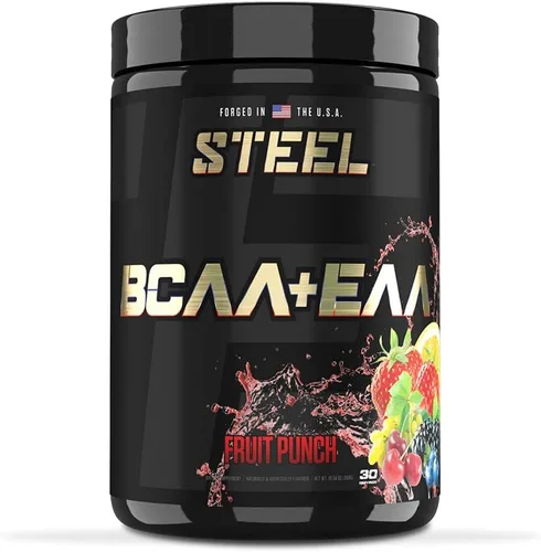 Miniatura 5 de Steel Supplements Polvo BCAA EAA de alto rendimiento Promueve el crecimiento muscular magro y la resistencia al entrenamiento Proporción 2:1:1