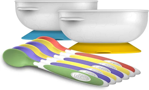 Miniatura 16 de Dr. Brown's cucharas para niños pequeños con punta suave, paquete de 6, multicolor
