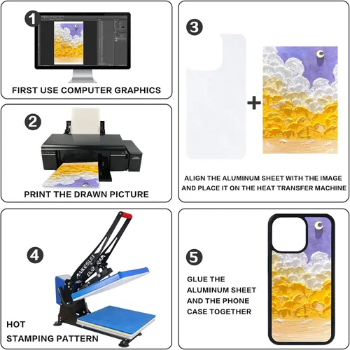 Miniatura 6 de 5 fundas de teléfono de sublimación para iPhone 13 Mini 5.4 pulgadas sublimación espacios en blanco imprimibles fundas de teléfono personalizadas