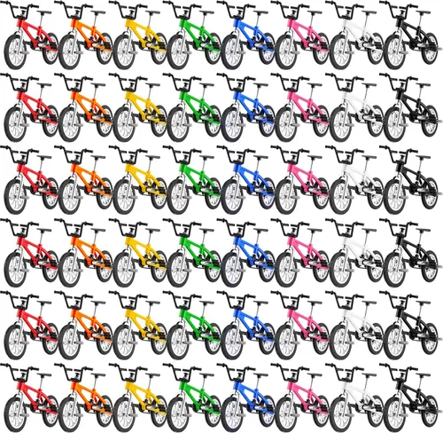 Poen 24 unidades de mini bicicletas de dedo para niños, recuerdos de fiesta, juguete de bicicleta de metal para estudiantes, premios de clase,