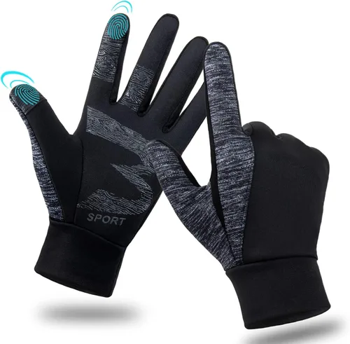 BONFAD Guantes de invierno para hombres y mujeres, con pantalla táctil, guantes cálidos, para clima frío, resistentes al viento, para ciclismo,