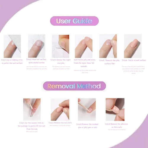 Miniatura 5 de Uñas postizas cortas a presión, uñas postizas de otoño con punta francesa, color marrón, cobertura completa, con diseños de remolinos marrones, uñas