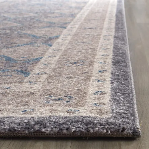 Miniatura 3 de SAFAVIEH Sofia Collection - Alfombra de área de 8 x 11 pies, gris claro y beige, diseño vintage oriental envejecido, no desprende pelusa y de fácil