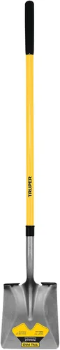 Miniatura 4 de Truper 31197 Tru Tough - Pala corta de punta cuadrada con mango en D de 19 pulgadas, madera de 19 pulgadas