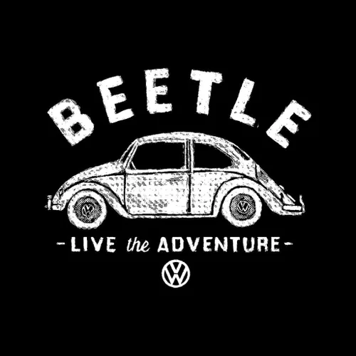 Miniatura 2 de Volkswagen Sudadera con capucha para hombre Beetle White Live The Adventure Retro Logo
