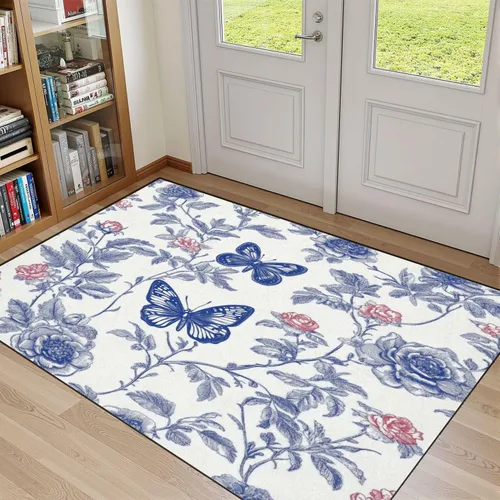 Miniatura 8 de Alfombras bohemias de 6 x 9 pies, estilo retro, psicodélico, psicodélico, ondulado, estilo de los años setenta, abstracto, lavable, alfombra de pelo