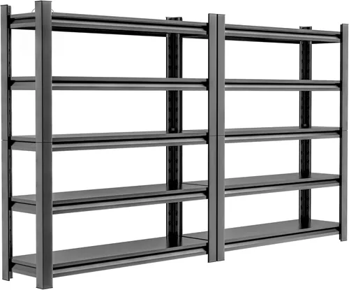 Miniatura 9 de Hzdbhd Estantería de garaje de 24 pulgadas de profundidad x 48 pulgadas de ancho x 72 pulgadas de alto, estantes de almacenamiento resistentes