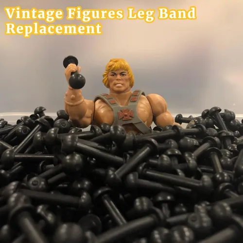 Miniatura 7 de 10 piezas de banda de pierna de repuesto para Motu Serie Original Figuras de acción Masters of the Universe Toy Leg Connector Sorting Stacking Toys