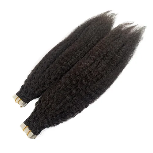 Miniatura 40 de Extensiones de cabello cosidas de cabello humano real, balayage de negro brillante a rubio dorado, paquete de extensiones de cabello humano
