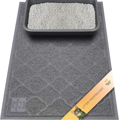 Miniatura 12 de Neater Pets Neater Mat Tapete de arena para gatos, grueso y duradero para caja de arena, almohadilla de trampero atrapa el desorden para proteger