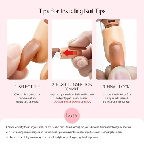 Miniatura 7 de Saviland Mano de práctica para uñas acrílicas, manos falsas móviles flexibles, kit de mano de entrenamiento de manicura para principiantes, mano