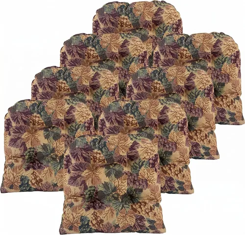 Miniatura 57 de Klear Vu Gripper Overstuffed - Cojines universales antideslizantes para silla de comedor para decoración de cocina o uso de oficina, almohadilla