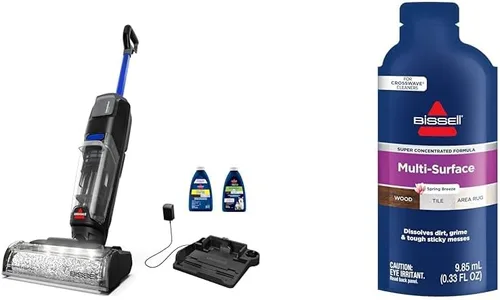 Bissell CrossWave OmniFind Aspiradora Inalámbrica Multisuperficie para Pisos Duros Limpiador Húmedo y Seco con Faros FurFinder Súper Concentrado