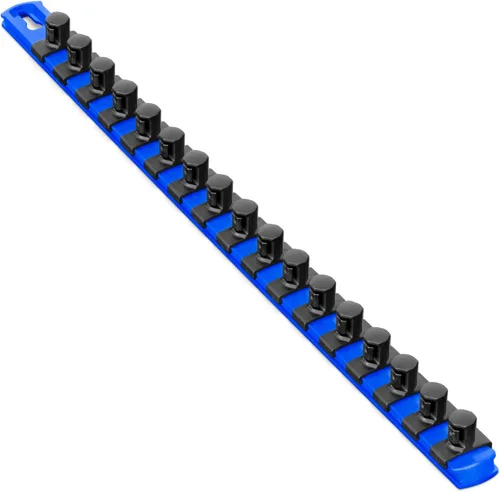 Ernst Manufacturing Organizador magnético de dados de 18 pulgadas con clips de bloqueo giratorio de 17 1/2 pulgadas, azul (8405M-Blue-1/2)