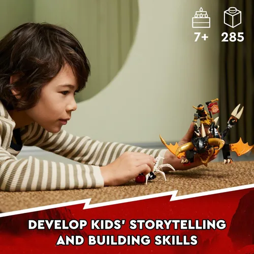 Miniatura 6 de LEGO NINJAGO Cole’s Earth Dragon EVO 71782, Figura de juguete de acción actualizable para niños y niñas con criatura Escorpión de batalla y 2