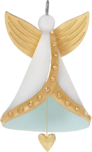 Miniatura 8 de Hallmark Keepsake Adorno de Navidad en miniatura de 1.5 pulgadas 2022, angelito con corazón, porcelana