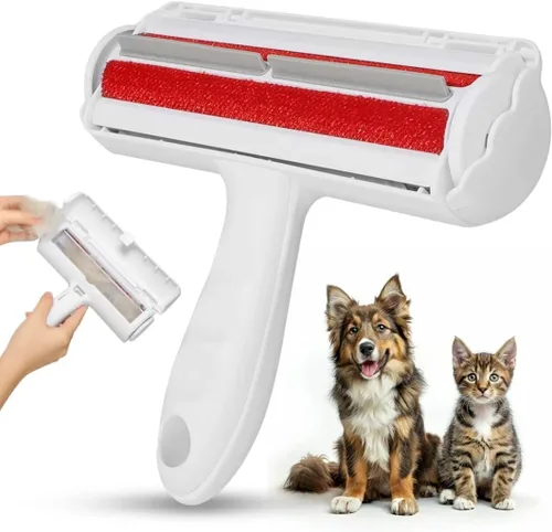 Miniatura 2 de Removedor de pelo de mascotas y rodillo de pelusa reutilizable – Removedor de pelo de gatos y perros para muebles, sofá, alfombra, ropa y ropa