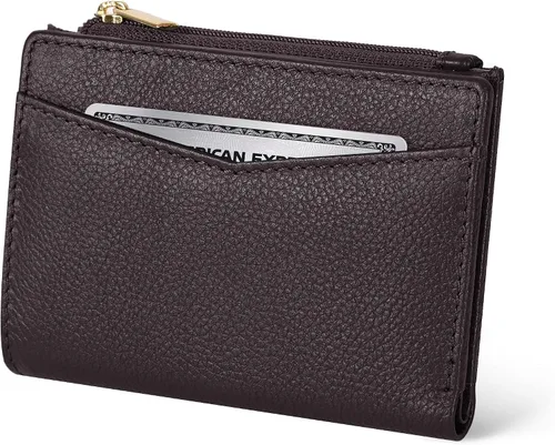 Miniatura 10 de Oak Leathers Cartera de cuero para mujer – Monedero pequeño RFID para tarjetas de crédito y soporte de identificación para damas, regalo