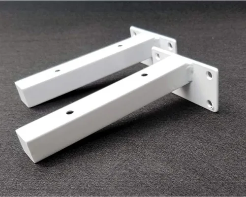 Miniatura 3 de Soporte de estante oculto de tubo cuadrado en T colgante, soportes de estante de acero flotante, soportes de soporte de pañuelos de garaje