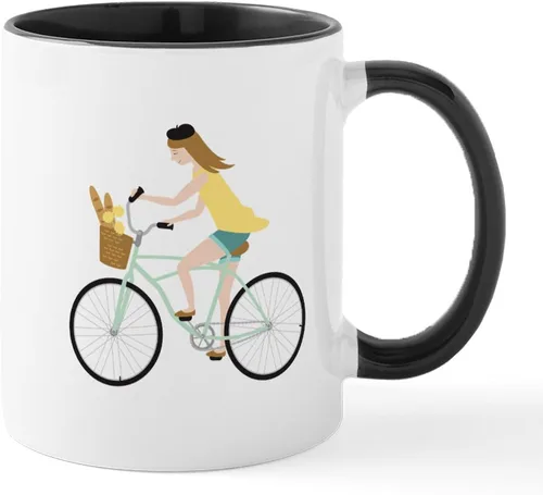 Miniatura 11 de CafePress Bicycle Bike Riding 11 Oz Ceramic Mug 11 oz (325 ml) Ceramic Coffee Mug