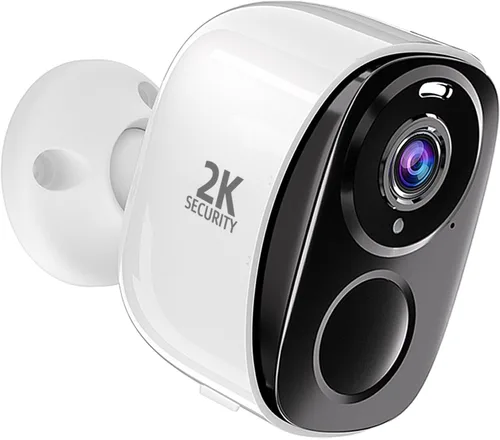 Cámaras de seguridad WiFi 5G/2.4G inalámbricas para exteriores, cámaras WiFi alimentadas por batería 2K con detección de movimiento AI, foco,