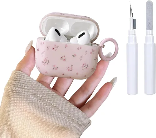 Miniatura 13 de Funda para AirPods 2/1 con diseño de estrella bonita, con kit limpiador protector de auriculares para AirPods de 2ª/1ª generación, color azul