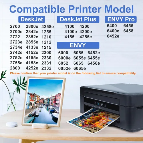 Miniatura 3 de Cartuchos de tinta 67XL HP para impresora HP, reemplazo para cartuchos de tinta HP 67, paquete combinado en color y negro, HP67, DeskJet 2755e